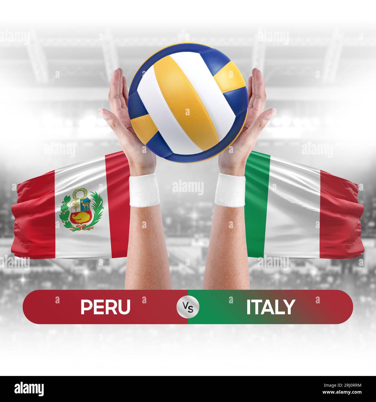 Peru vs Italy national teams volleyball volley ball match competition