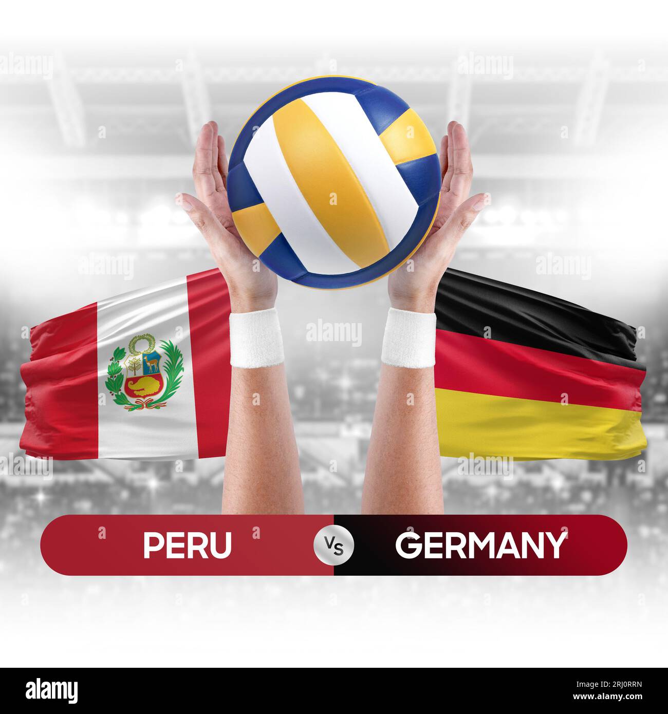 Peru vs Germany national teams volleyball volley ball match competition