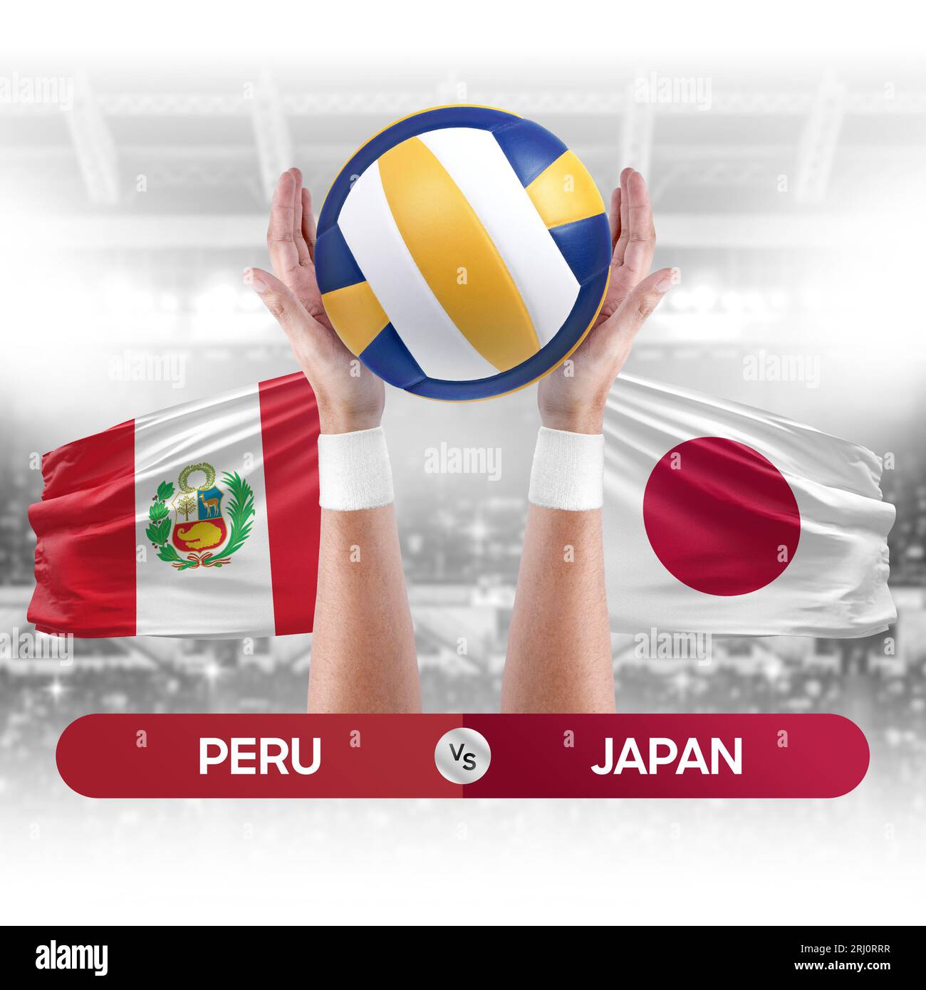 Peru vs Japan national teams volleyball volley ball match competition
