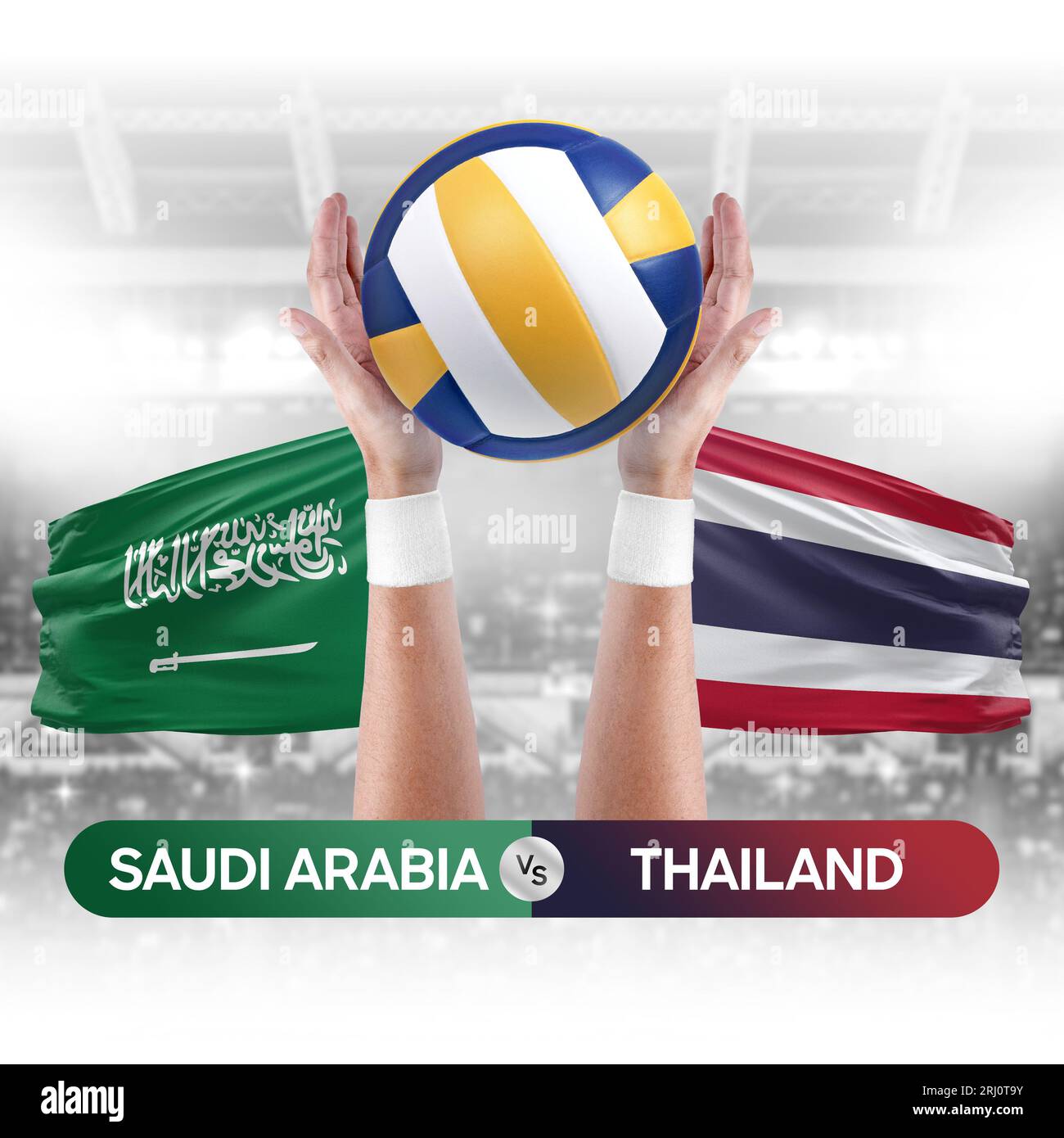 Saudi Arabia vs Thailand national teams volleyball volley ball match