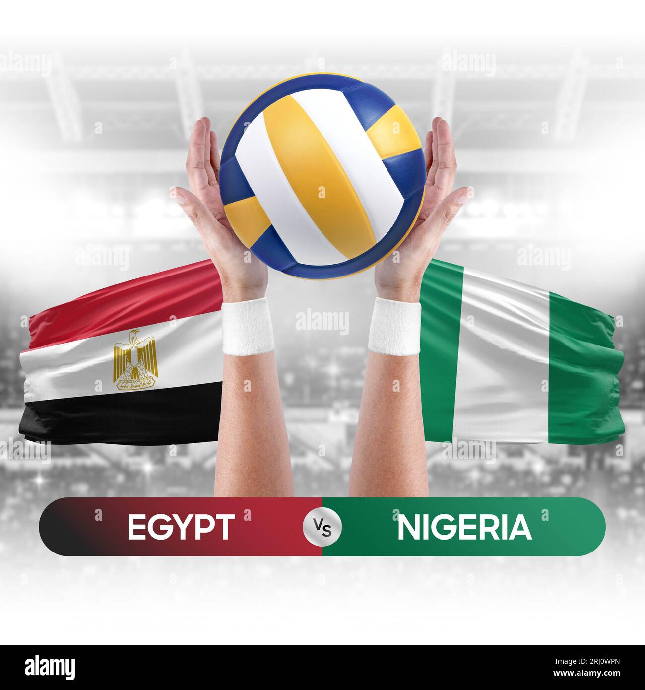 Egypt Vs Nigeria Hi Res Stock Photography And Images Alamy Egypt Vs Nigeria National Teams Volleyball Volley Ball Match Competition Concept 2RJ0WPN