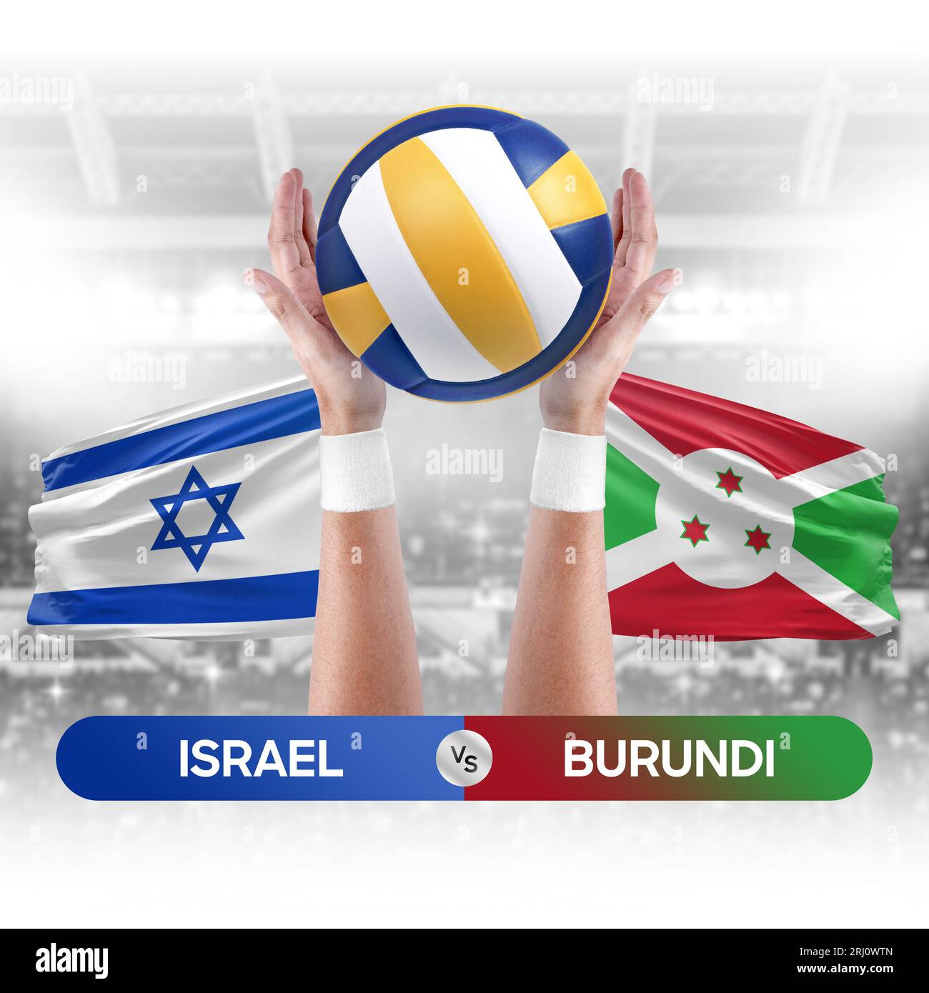 Israel vs Burundi national teams volleyball volley ball match