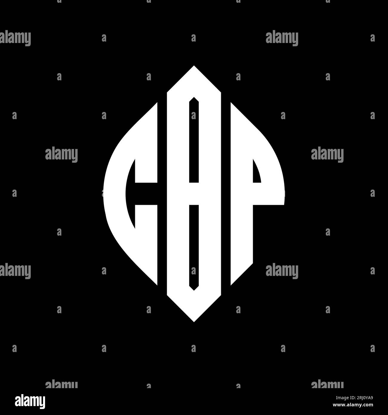 CBP circle letter logo design with circle and ellipse shape. CBP