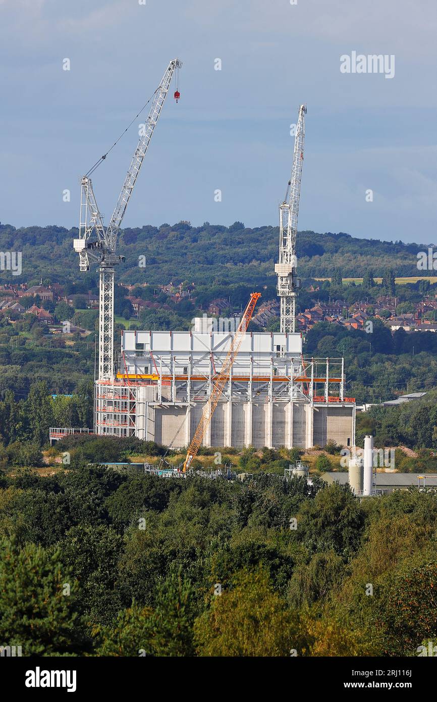 Enfinium waste to energy power plant under construction at Skelton