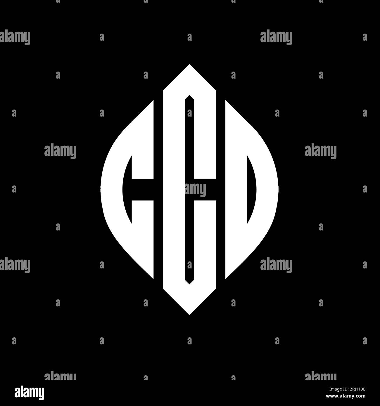 CCO circle letter logo design with circle and ellipse shape. CCO