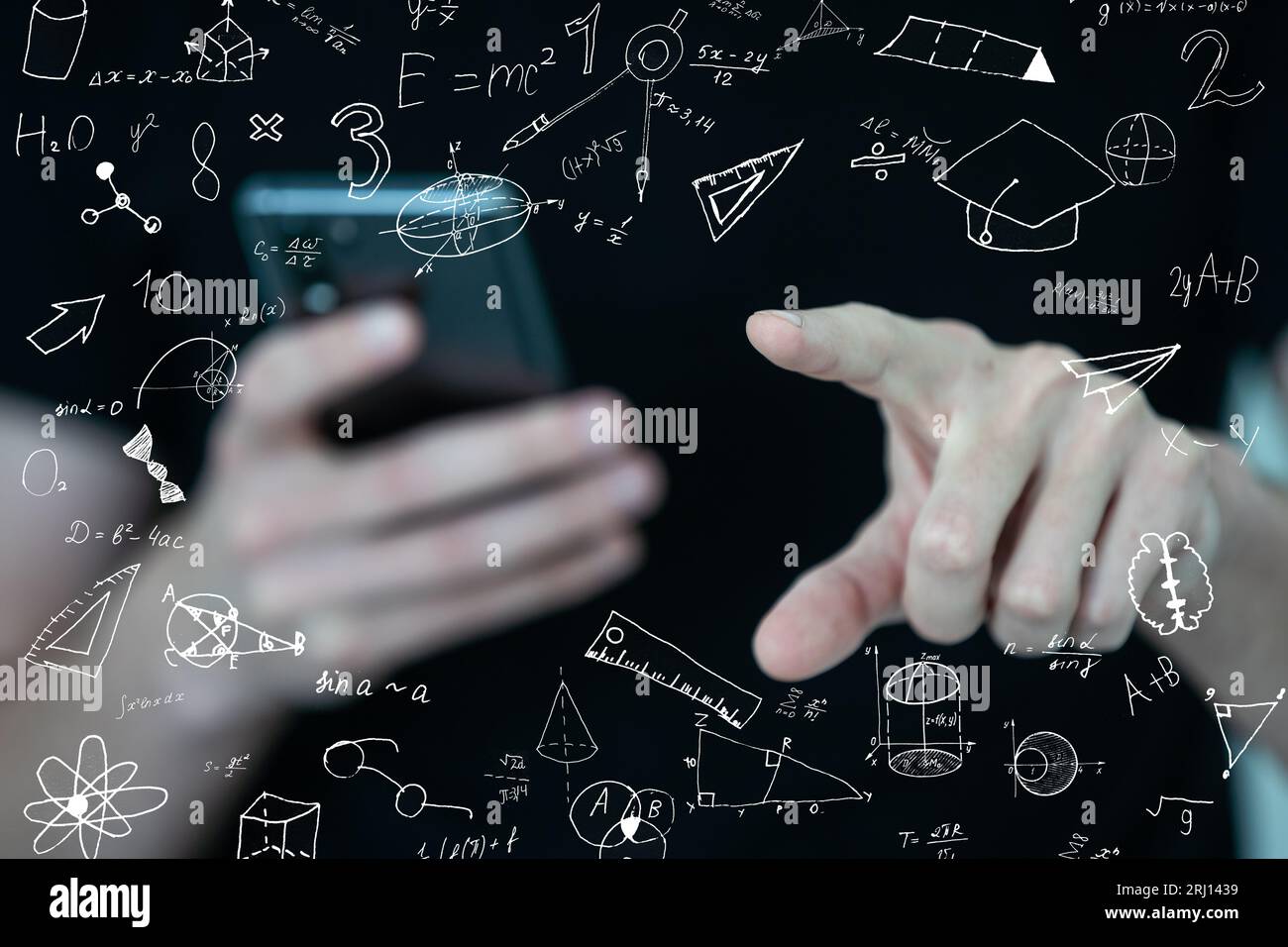 A man holding a tablet pc Stock Photo
