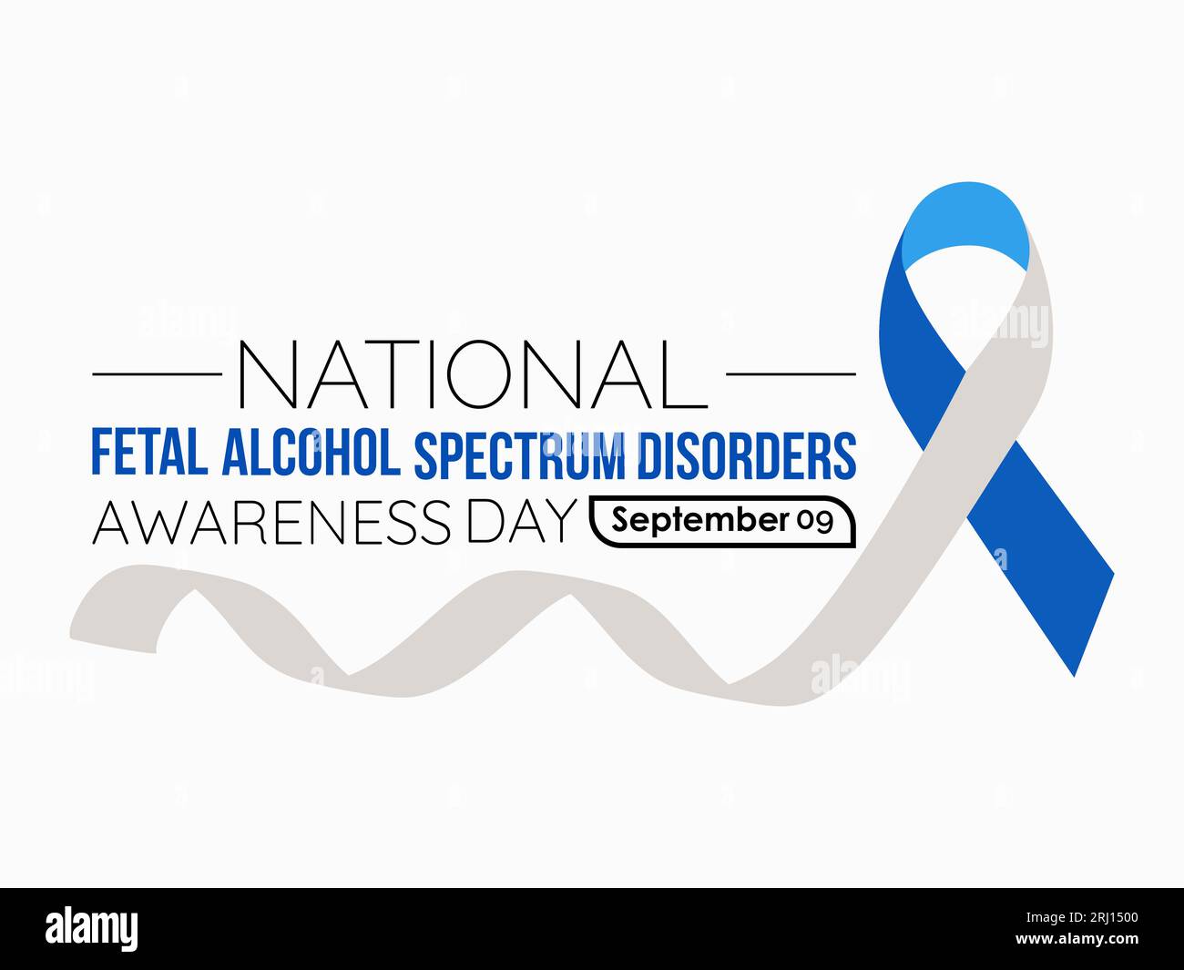 National Fetal Alcohol Spectrum Disorders (FASD) Awareness Day Raises Compassion, Education, and Hope. Shining Light on Preventable Harm vector illust Stock Vector