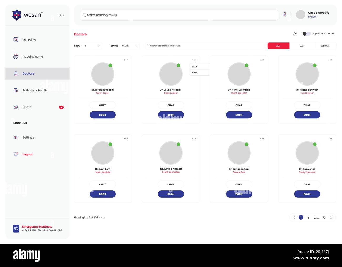 Medical website template design Stock Vector Image & Art Alamy