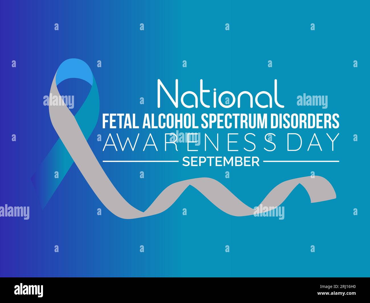 National Fetal Alcohol Spectrum Disorders (FASD) Awareness Day Raises Compassion, Education, and Hope. Shining Light on Preventable Harm vector illust Stock Vector