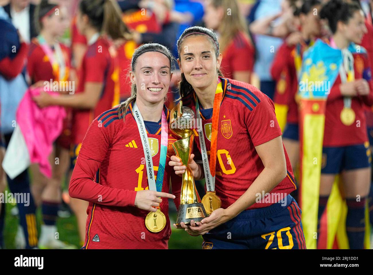 August 20 2023: Rocio Galvez (Spain) and Eva Navarro (Spain) with the ...