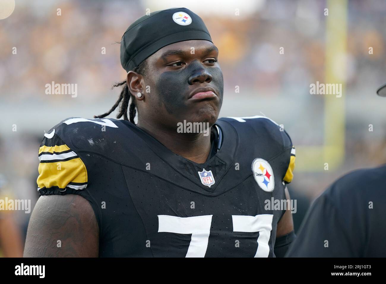 Pittsburgh, PA, USA. 19th Aug, 2023. Aug. 19, 2023: Damar Hamlin #3 during  the Pittsburgh Steelers vs Buffalo Bills preseason game in Pittsburgh PA at  Acrisure Stadium. Brook Ward/AMG. (Credit Image: ©