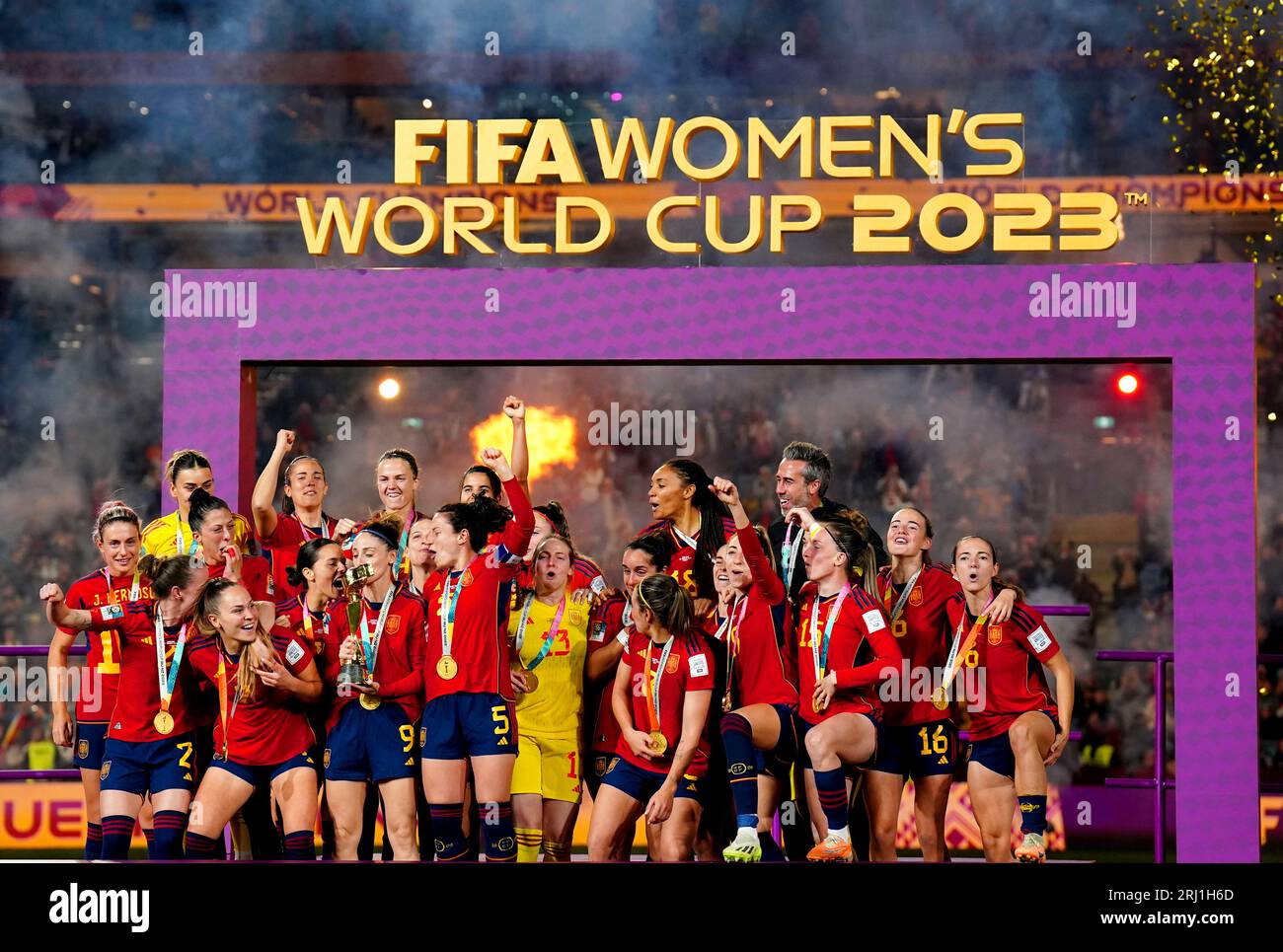 Spain Players Celebrate Winning The FIFA Women s World Cup Final Match spain-players-celebrate-winning-the-fifa-women-s-world-cup-final-match
