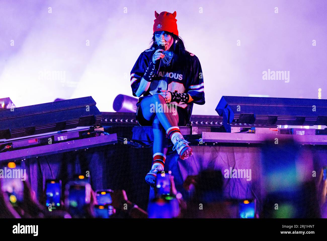 Hungary 15 August 2023 Billie Eilish live at Sziget Festival in Budapest © Andrea Ripamonti / Alamy Stock Photo
