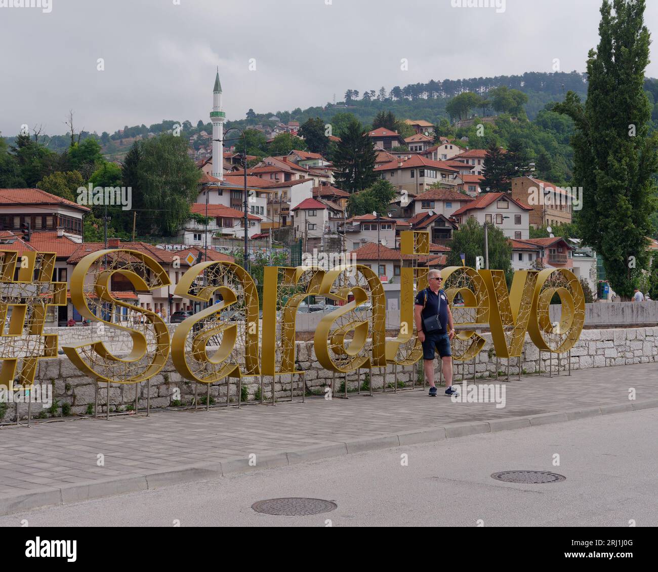 in the city of Sarajevo, Bosnia and Herzegovina, August 19,2023. Stock Photo