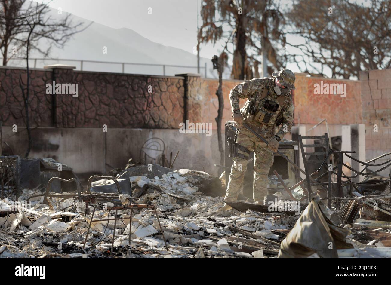 Lahaina, United States. 17 August, 2023. A U.S. Border Patrol Agent ...