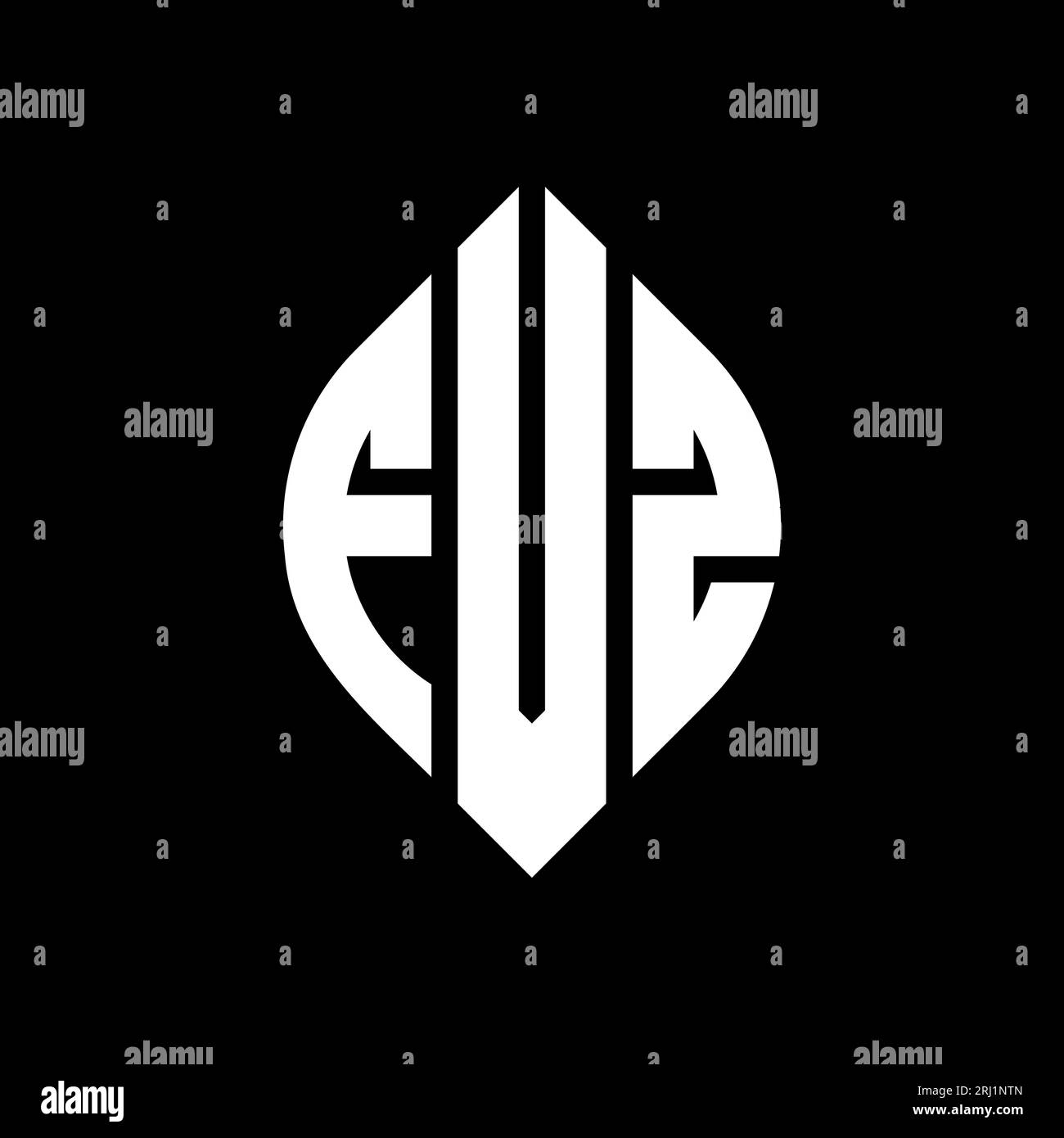 Fvz logo design Black and White Stock Photos & Images - Alamy