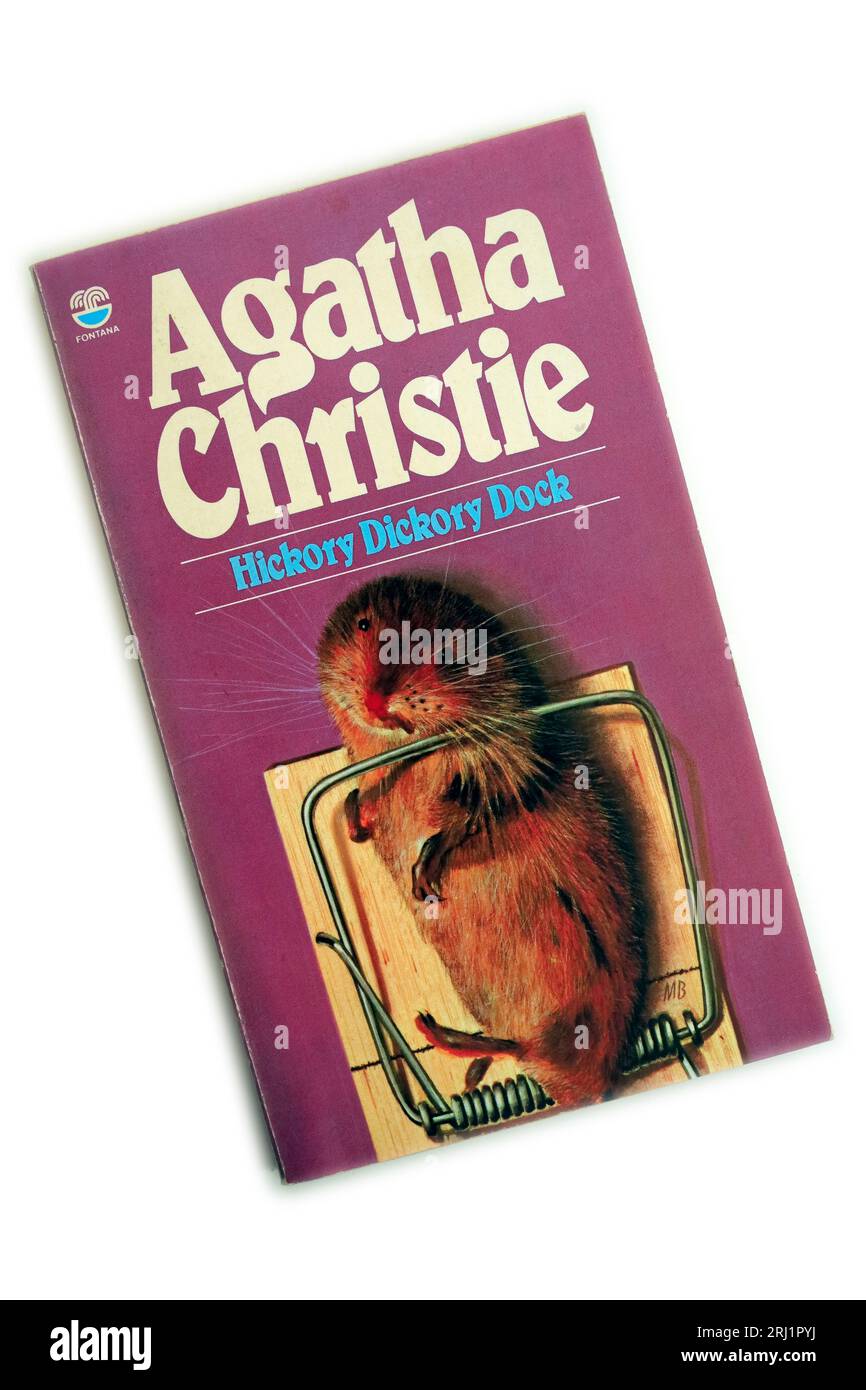 Hickory Dickory Dock by Agatha Christie. Book cover Stock Photo - Alamy