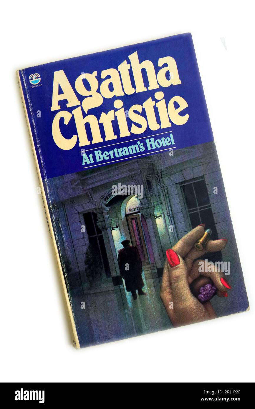 At Bertram's Hotel by Agatha Christie. Book cover. Stock Photo