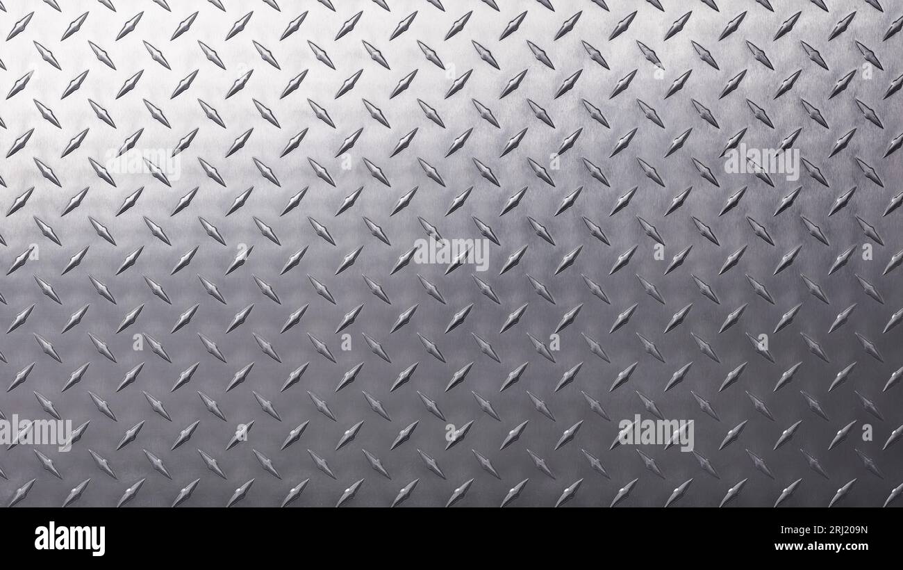silver texture with diamond pattern. chrome metal background Stock Photo