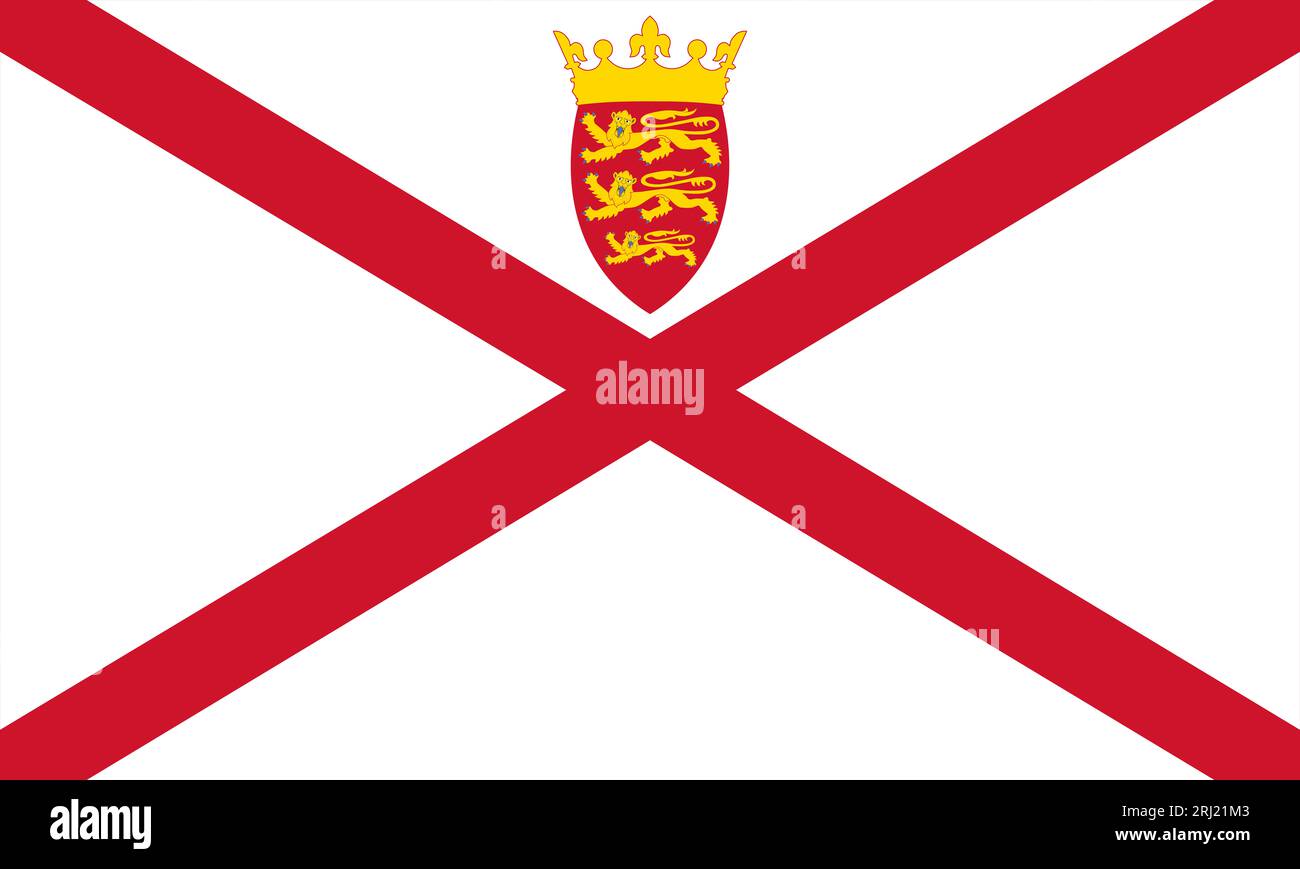 National flag of Jersey Stock Photo