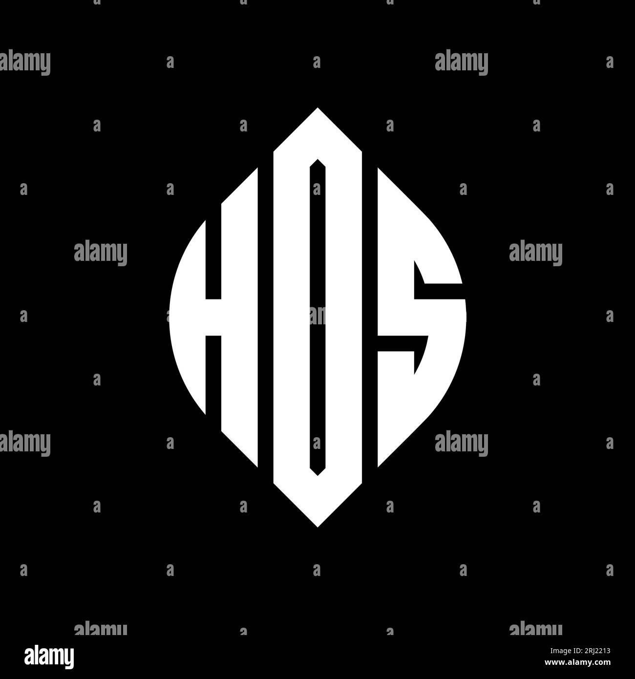 HDS circle letter logo design with circle and ellipse shape. HDS ...
