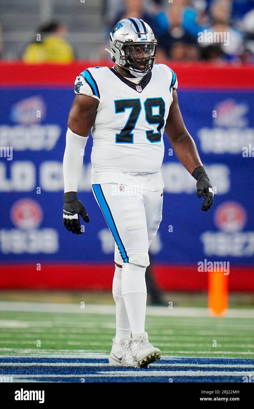 Carolina Panthers Offensive Tackle Ikem Ekwonu (79) Walks To The Line ...