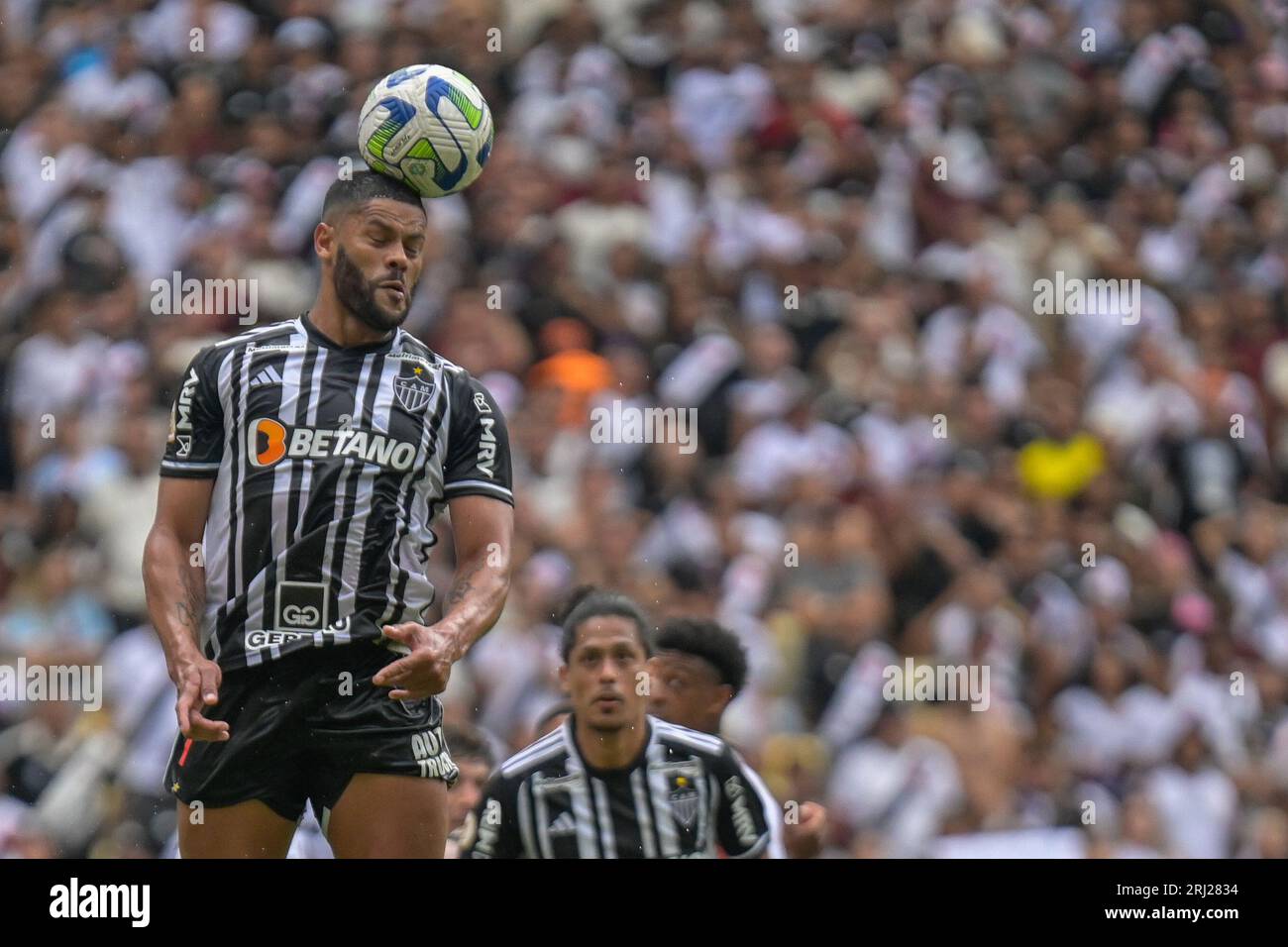 Brazil's Palmeiras forward Keno heads the ball to score a goal News  Photo - Getty Images