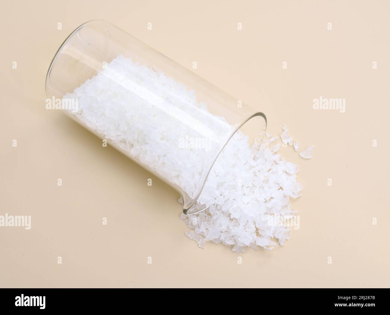 Polyvinyl alcohol or PVOH PVA PVAl. PolyEthenol homopolymer Stock Photo