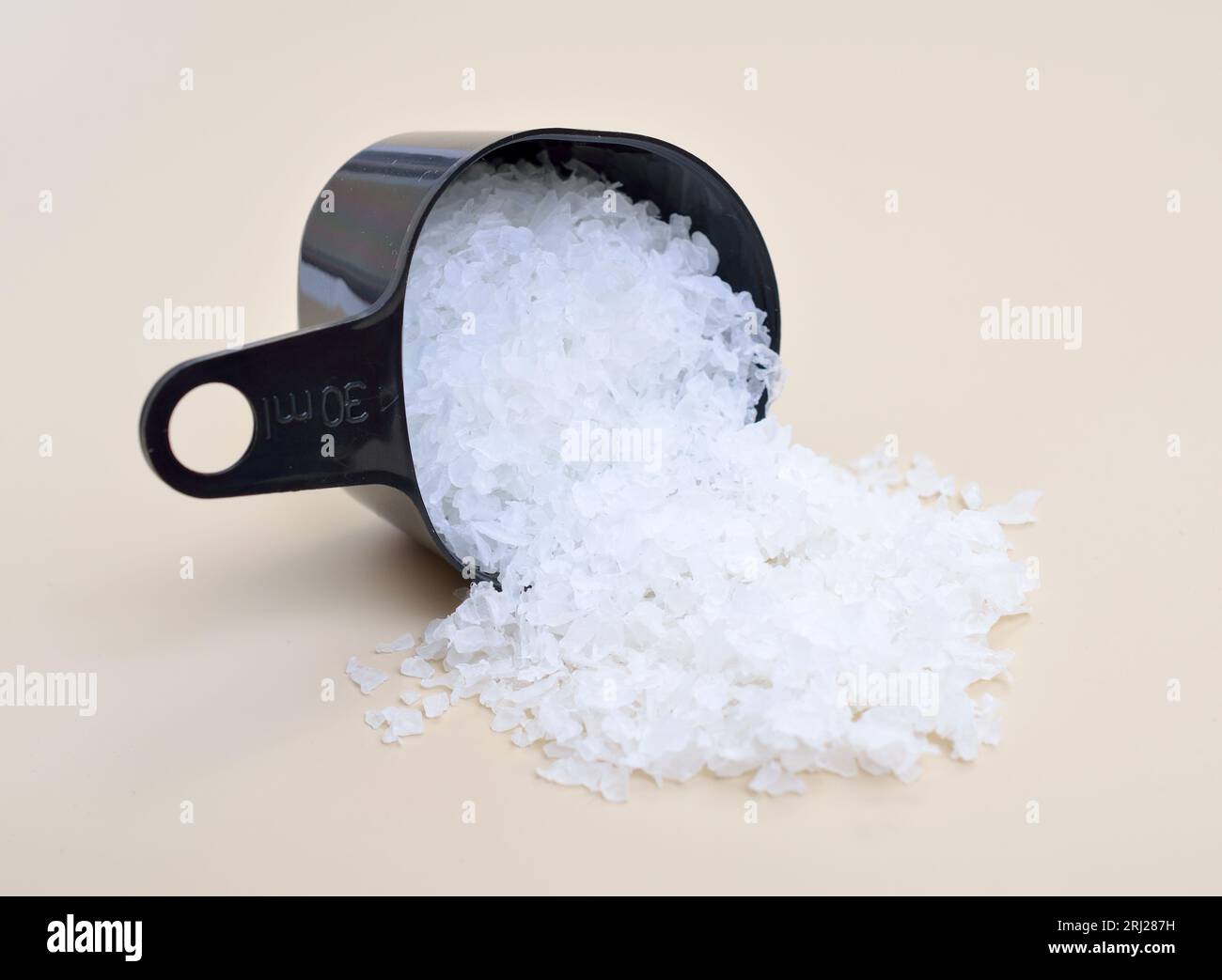 Polyvinyl alcohol or PVOH PVA PVAl. PolyEthenol homopolymer Stock Photo