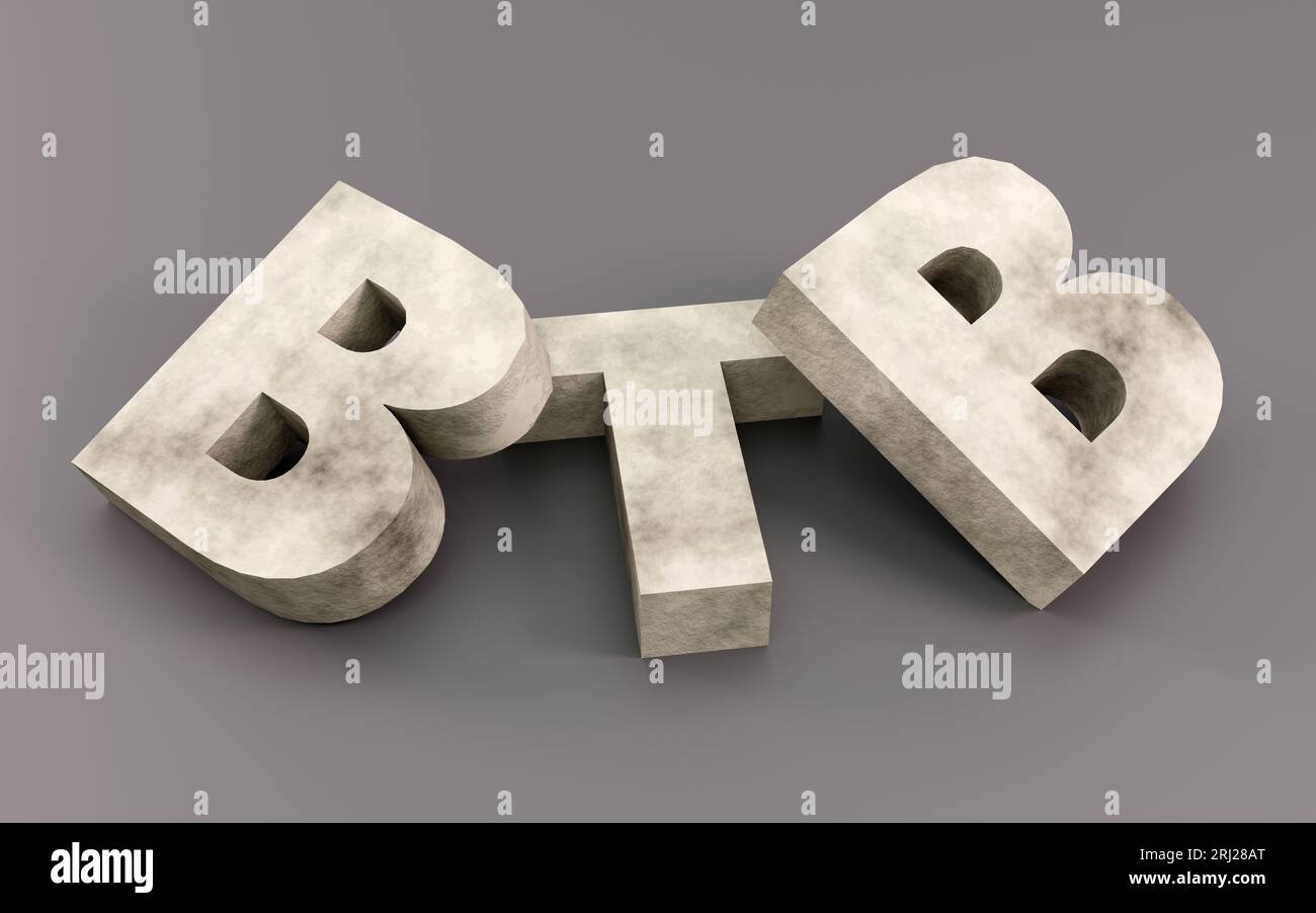Luxury grey concrete sign btb 3d soft light, smooth background, 3d ...