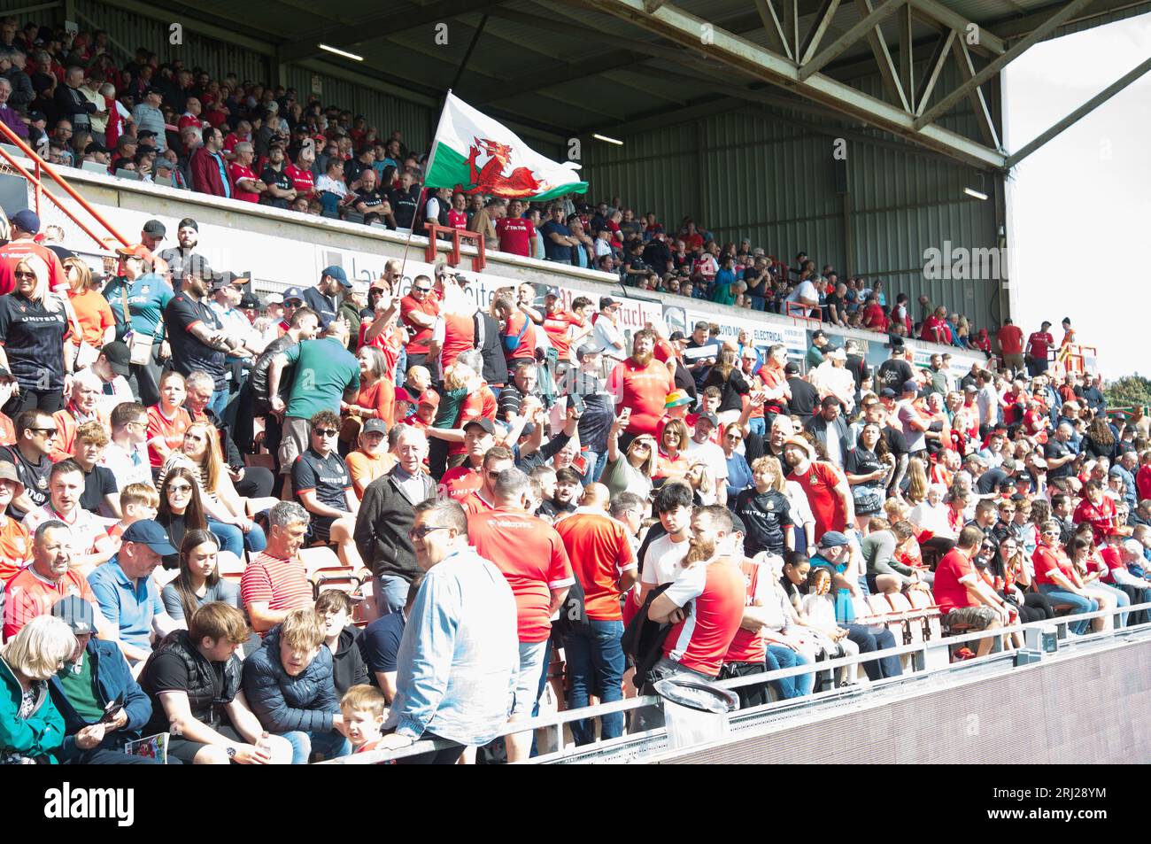 Wrexham AFC v Swindon Town played at Wrexham 90 mins of action ending  5 all draw (Terry Scott / SPP) Stock Photo