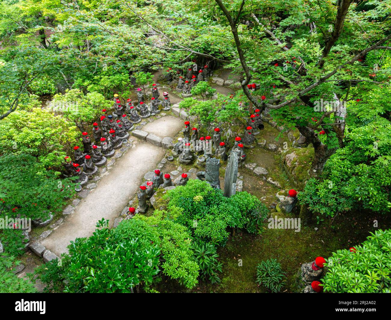 Scenic sight in the marvelous Daisho-in Temple in Miyajima (Itsukushima), Hiroshima, Japan. Stock Photo