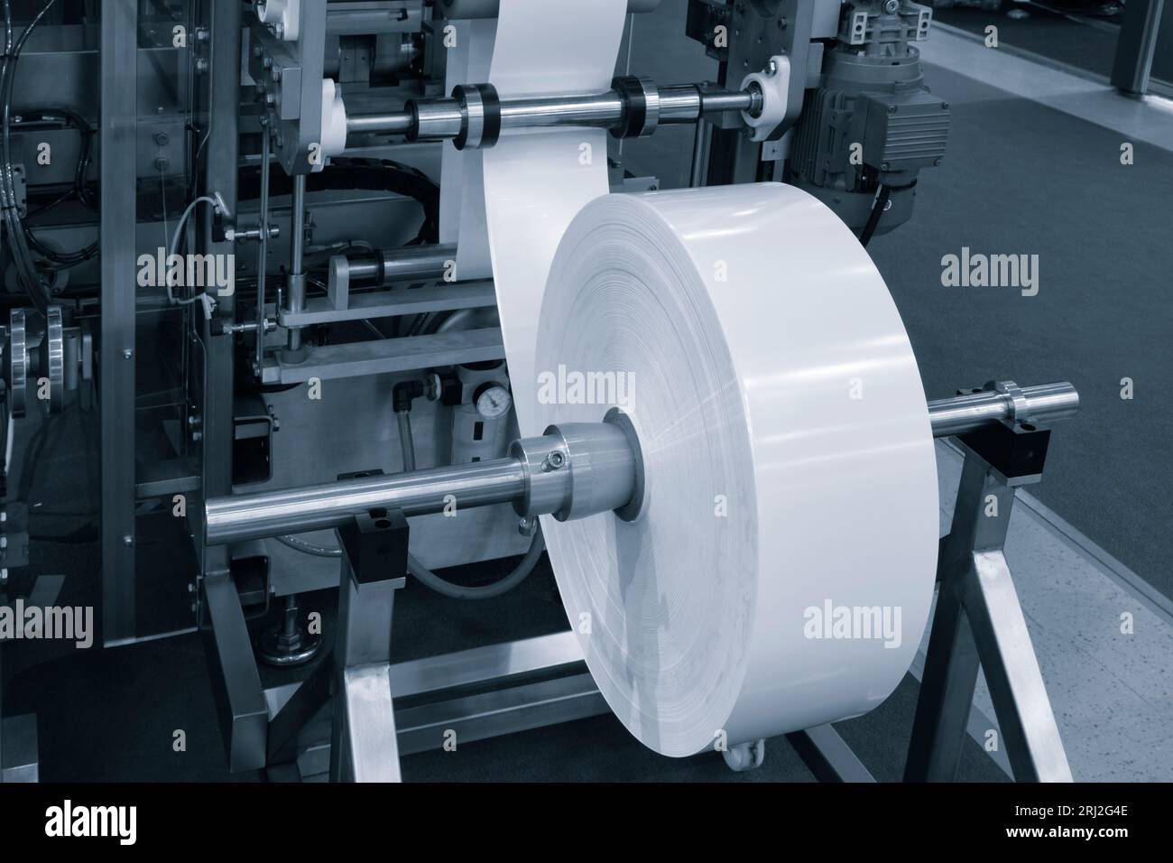 Printing and packaging from recycled paper rolls, industrial commercial