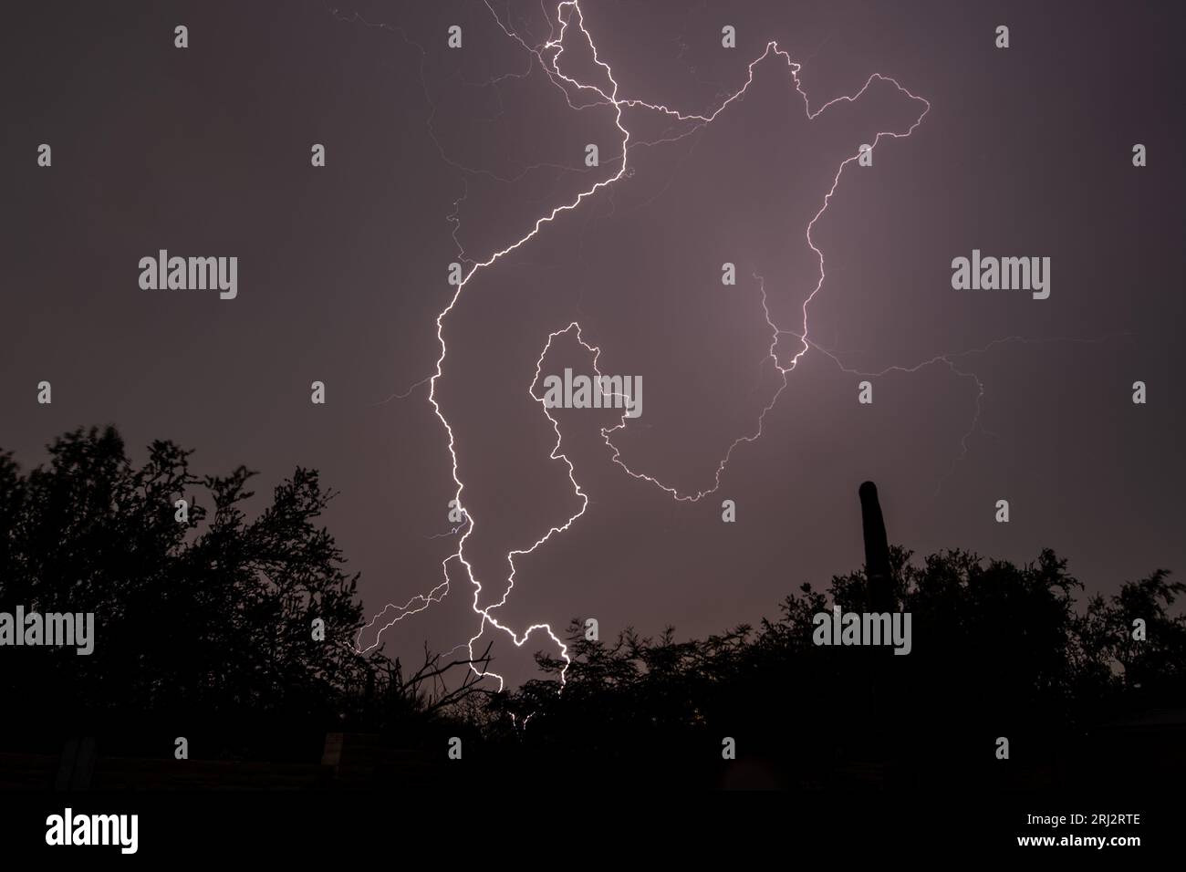 Lightning during desert storm hi-res stock photography and images - Alamy