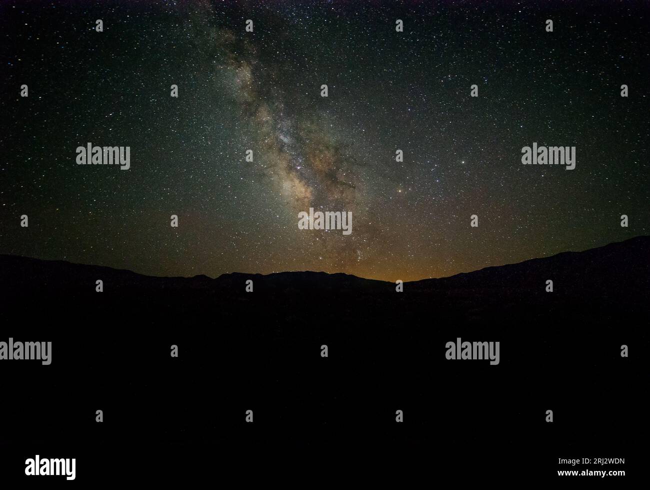 Milky Way Over Death Valley on a Dark Night Stock Photo - Alamy