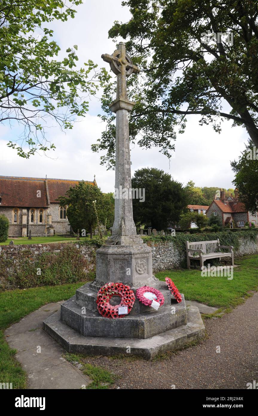 War Memorial, Hambleden, Buckinghamshire Stock Photo