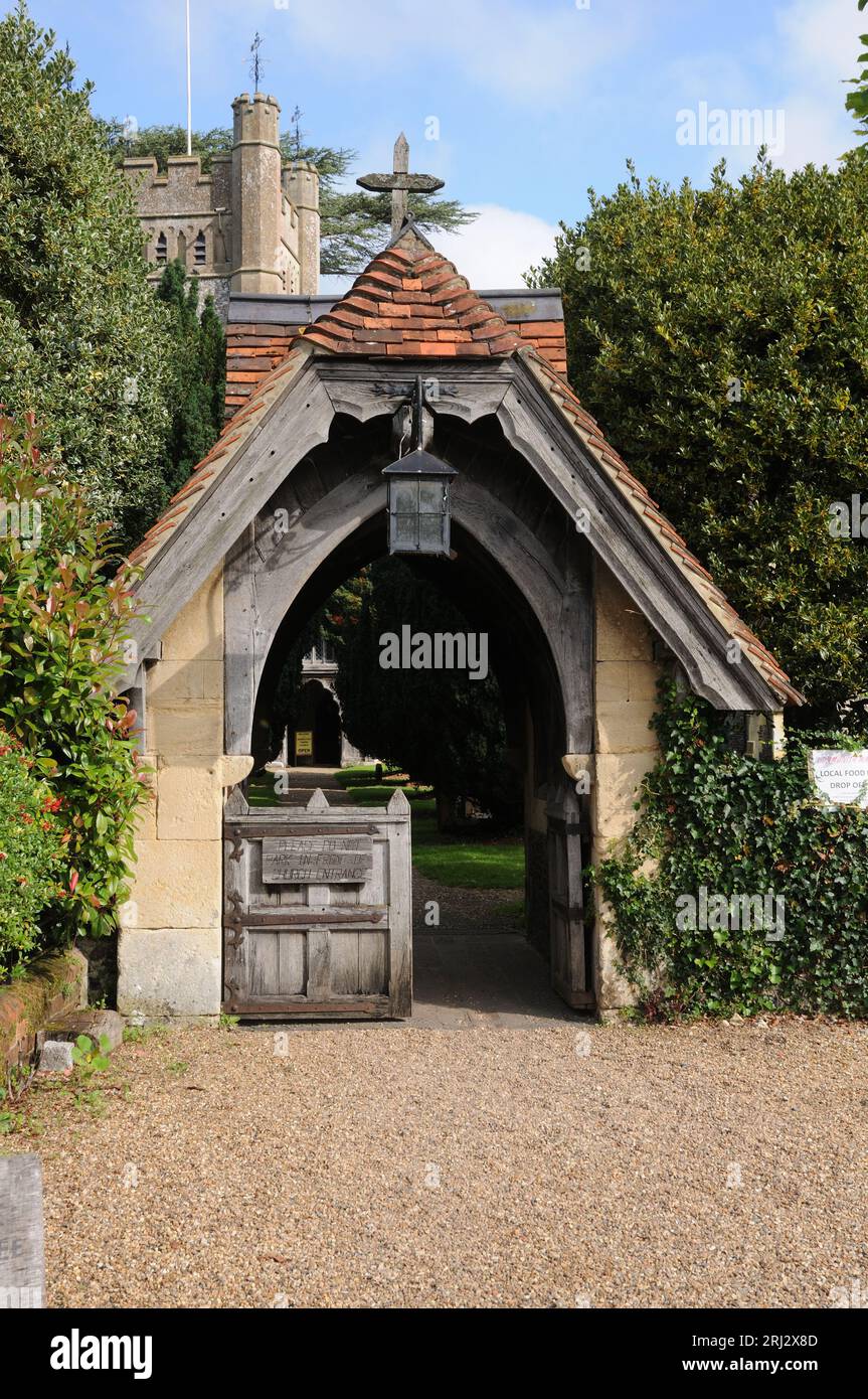 Lych Gate St Mary s Church Hambleden Buckinghamshire Stock Photo Alamy