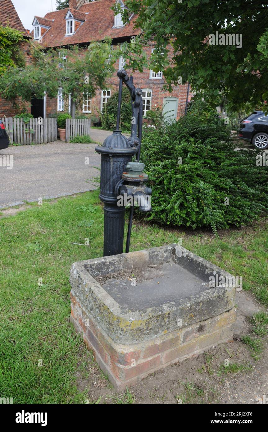Pump, Hambleden, Buckinghamshire Stock Photo