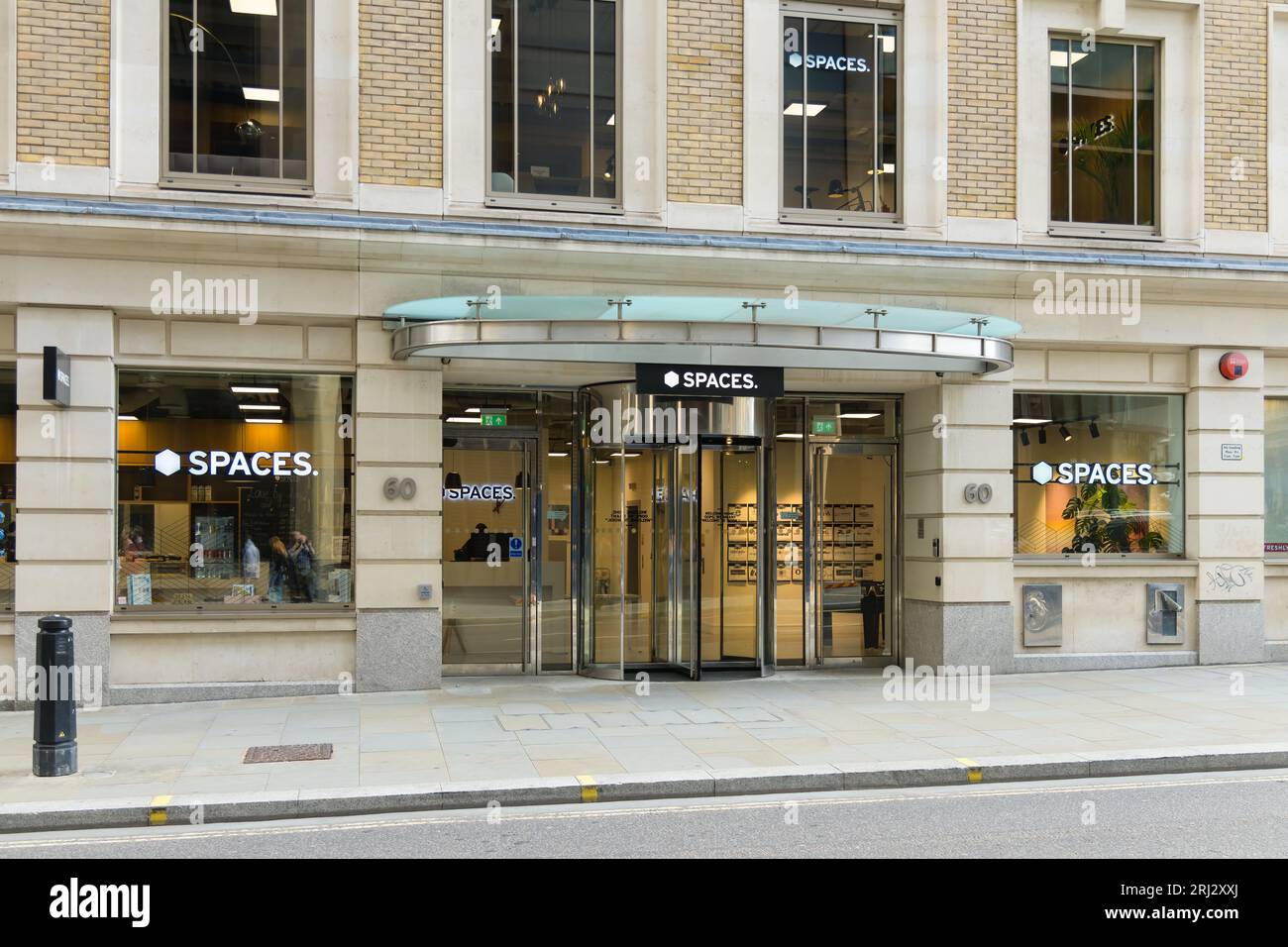 London, UK - July 28, 2023; Spaces coworking and meeting space location in Cannon Street London Stock Photo