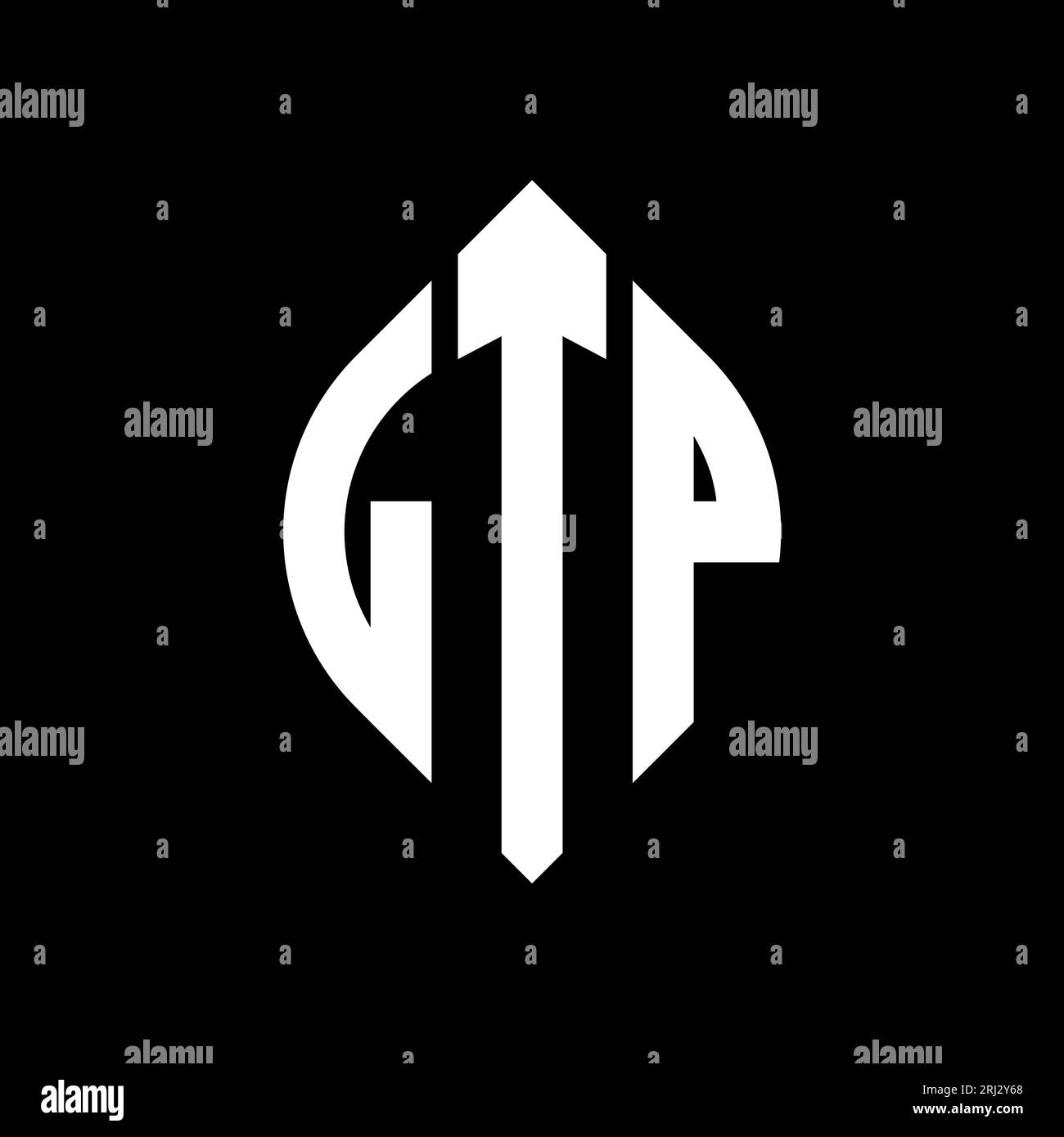 LTP circle letter logo design with circle and ellipse shape. LTP ...