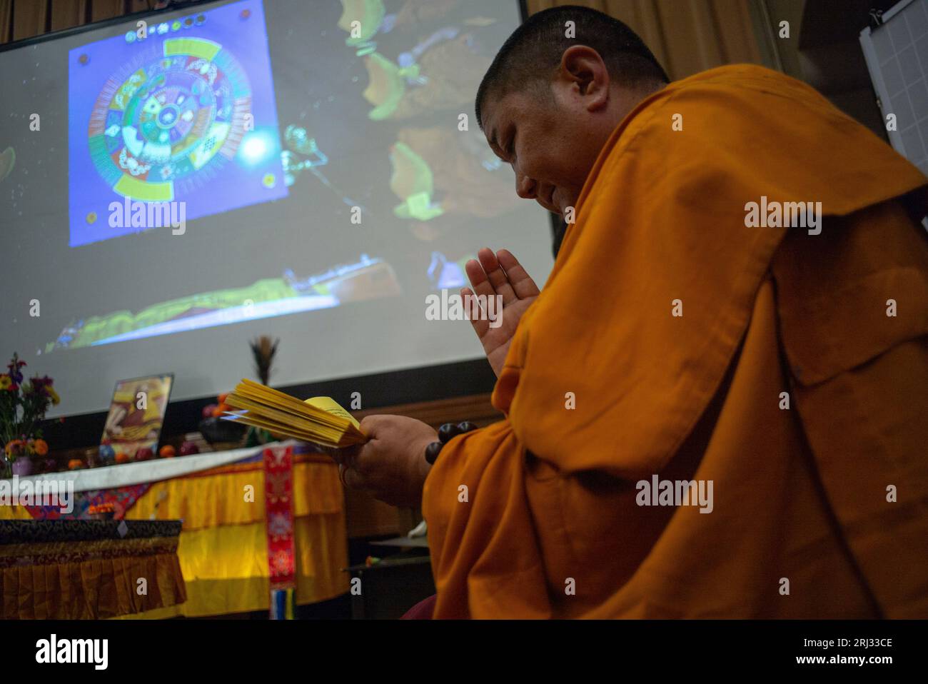 Kansas City, Missouri, USA. 19th Aug, 2023. The Drepung Gomang Monks ...