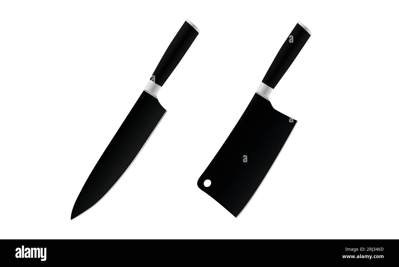 Kitchen knife vector vectors hi-res stock photography and images - Alamy