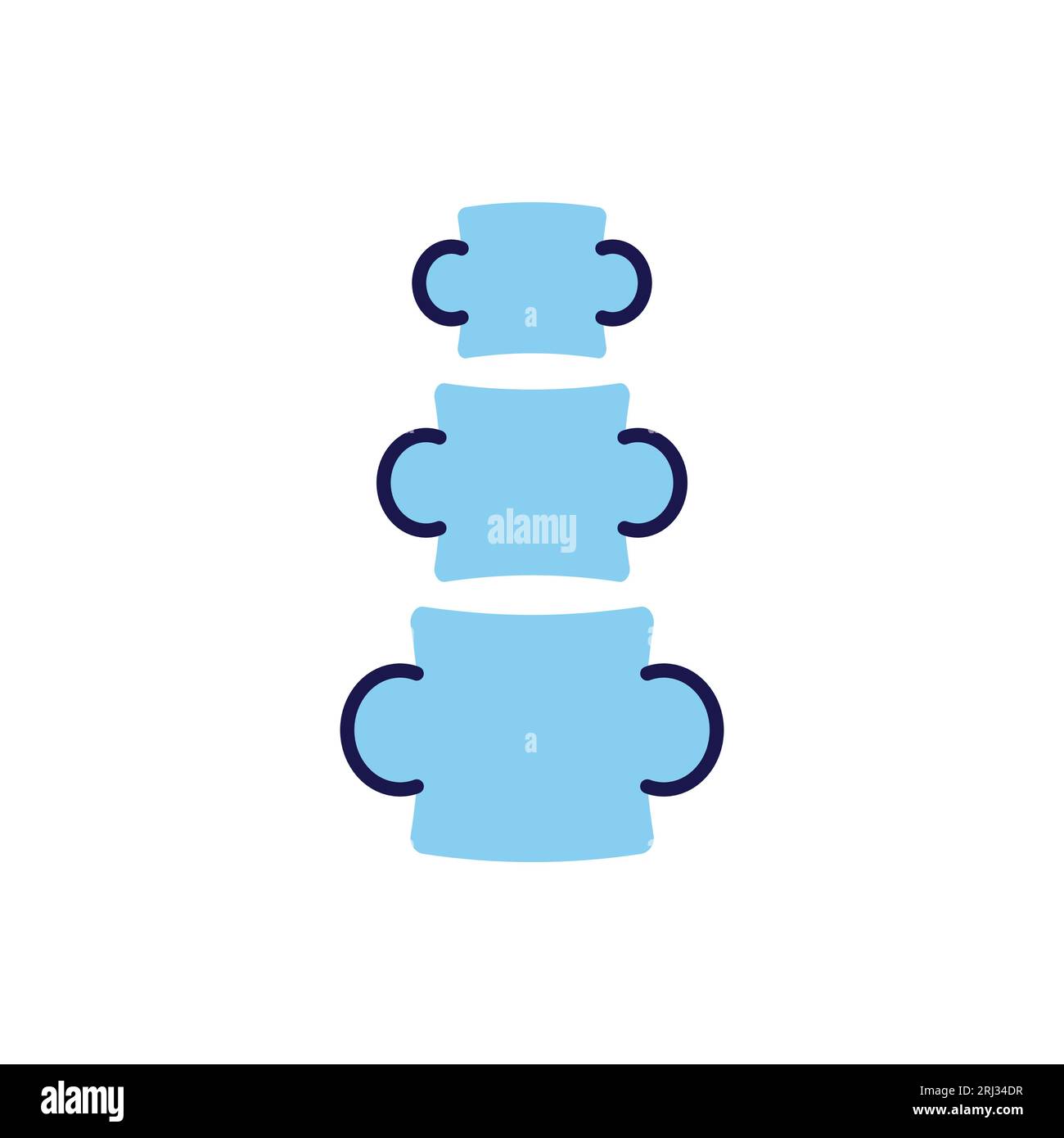 Spine Related Vector Icon. Spine sign. Isolated on White Background ...