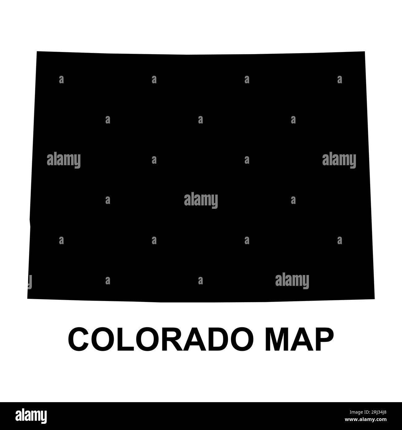 Colorado map shape, united states of america. Flat concept icon symbol