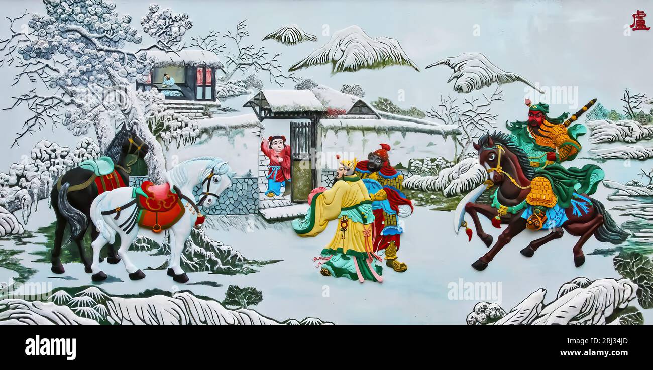 Chinese temple wall painting hi-res stock photography and images - Alamy