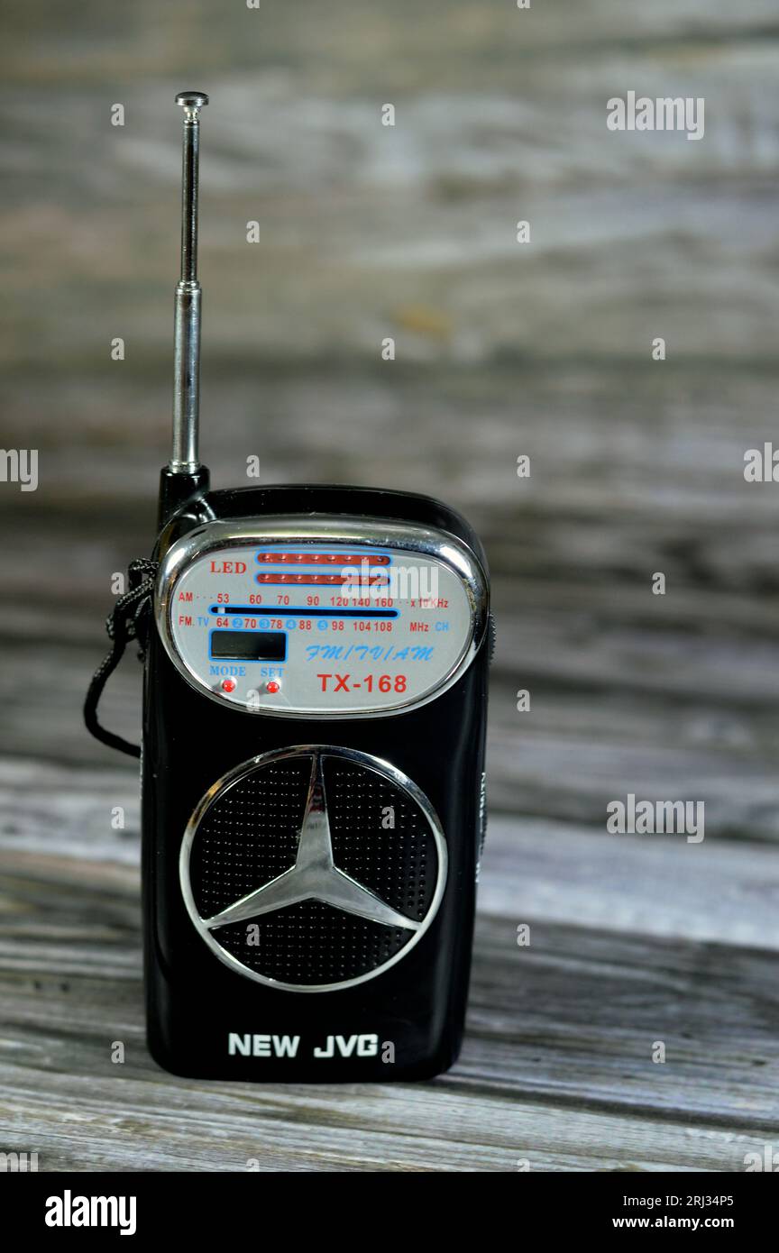 Giza, Egypt, August 12 2023: New JVC TX-168 AM FM TV 3 band receiver ...