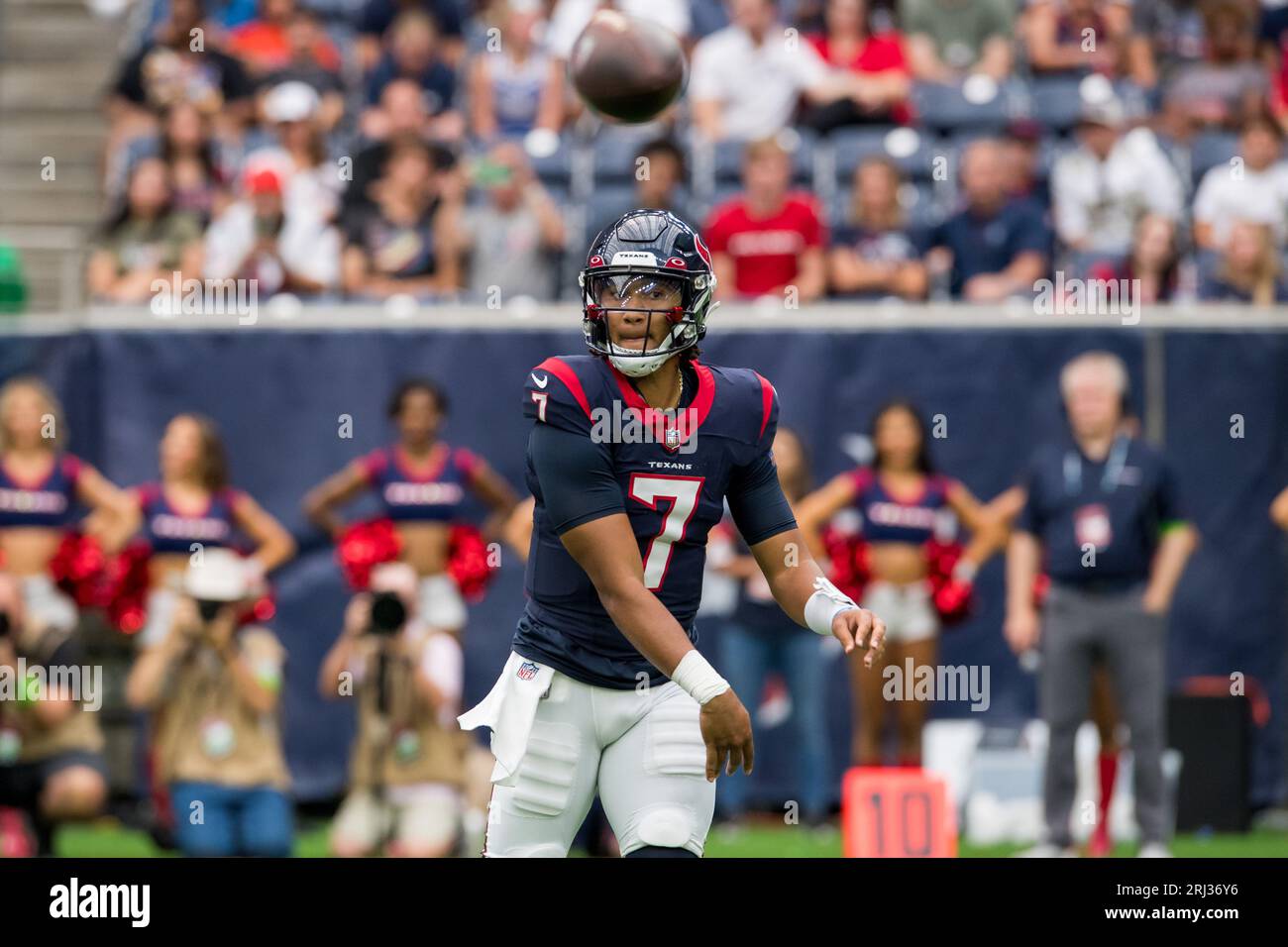 August 19, 2023: Miami Dolphins linebacker Andrew Van Ginkel (43) during a  preseason game between the Miami Dolphins and the Houston Texans in  Houston, TX. Trask Smith/CSM (Credit Image: © Trask Smith/Cal