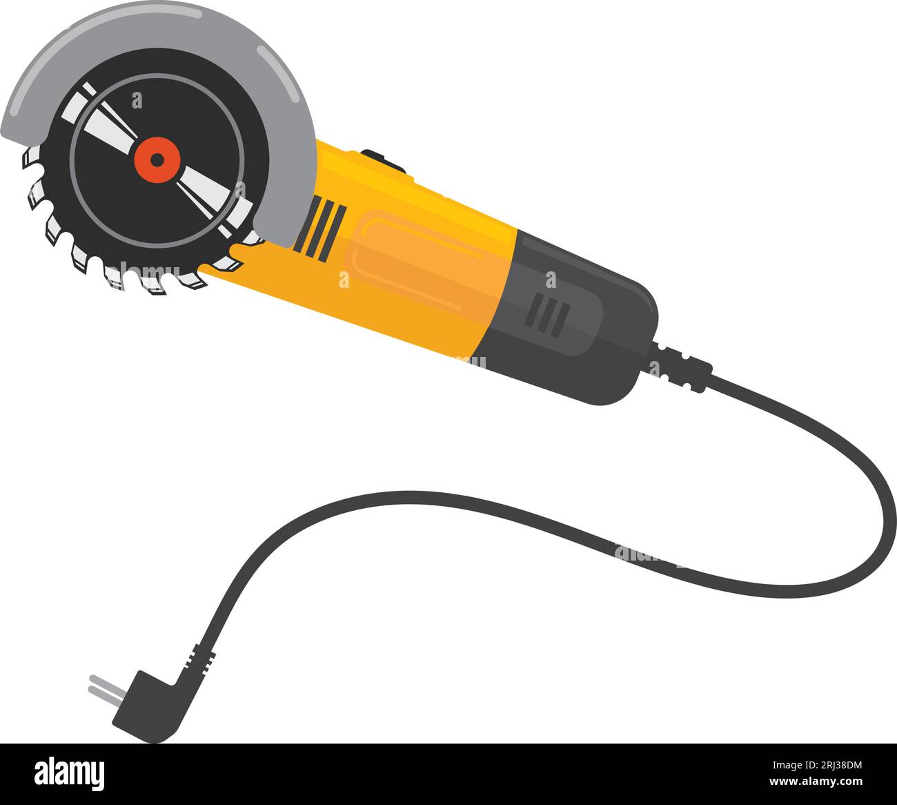 circular saw machine vector illustration design template web Stock