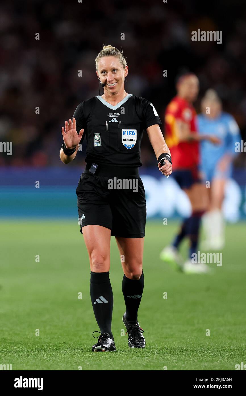 Sydney, Australia, 20 August, 2023. Match referee Tori Penso smiles ...