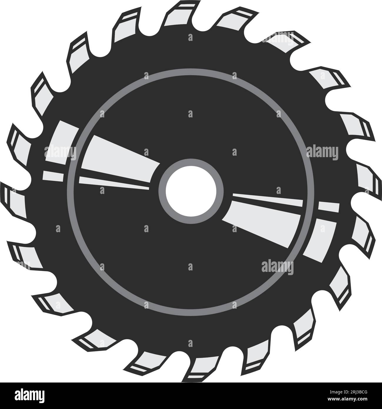 circular saw blade vector illustration design template Stock Vector
